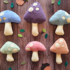 Hanging Toadstool Mushroom Decoration
