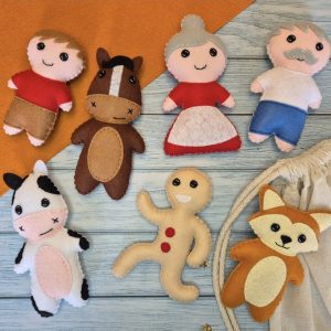 The Gingerbread Man Felt Story Sack