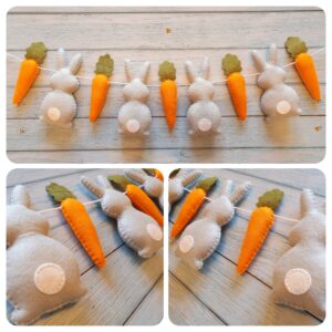 Easter Bunny Rabbit Carrot Garland