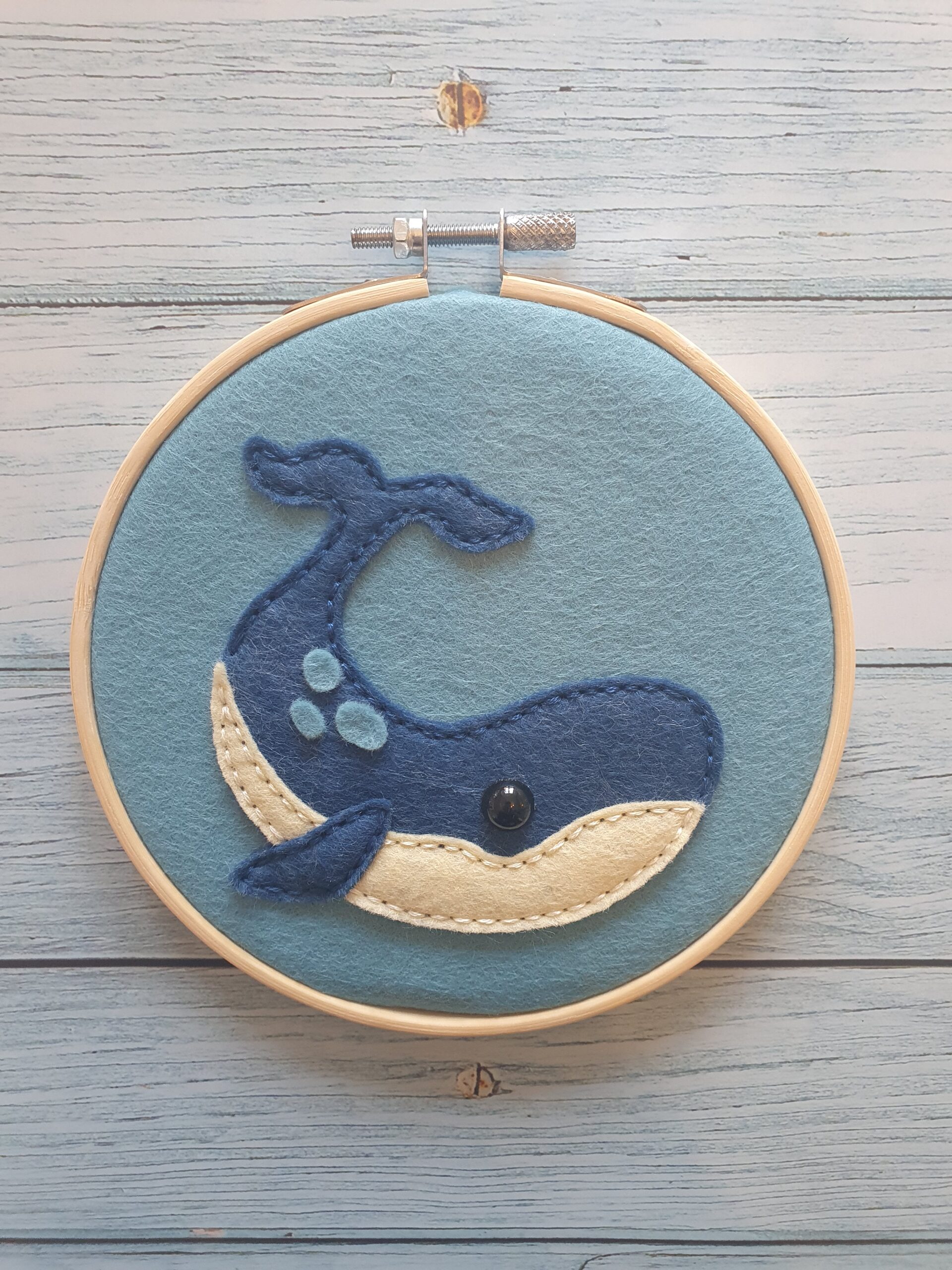 Sea Life Animal Wooden Embroidery Hoop Hanging Decoration - Image 2