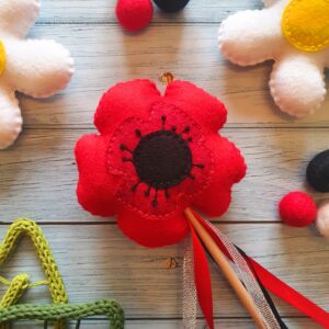Poppy Flower Wand