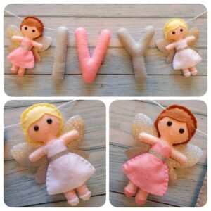 Fairy Personalised Felt Name Garland