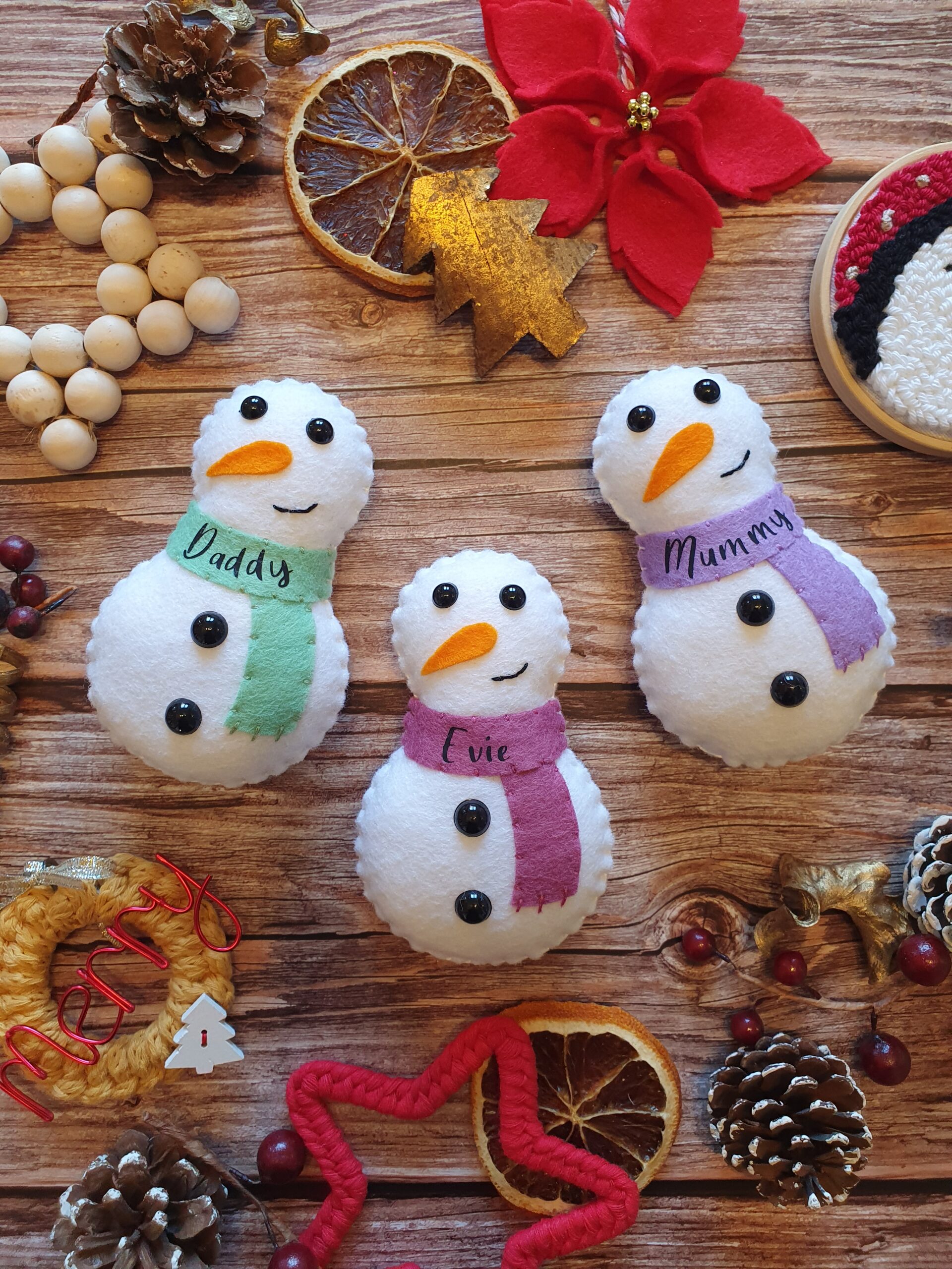 Christmas Snowmen Hanging Decoration