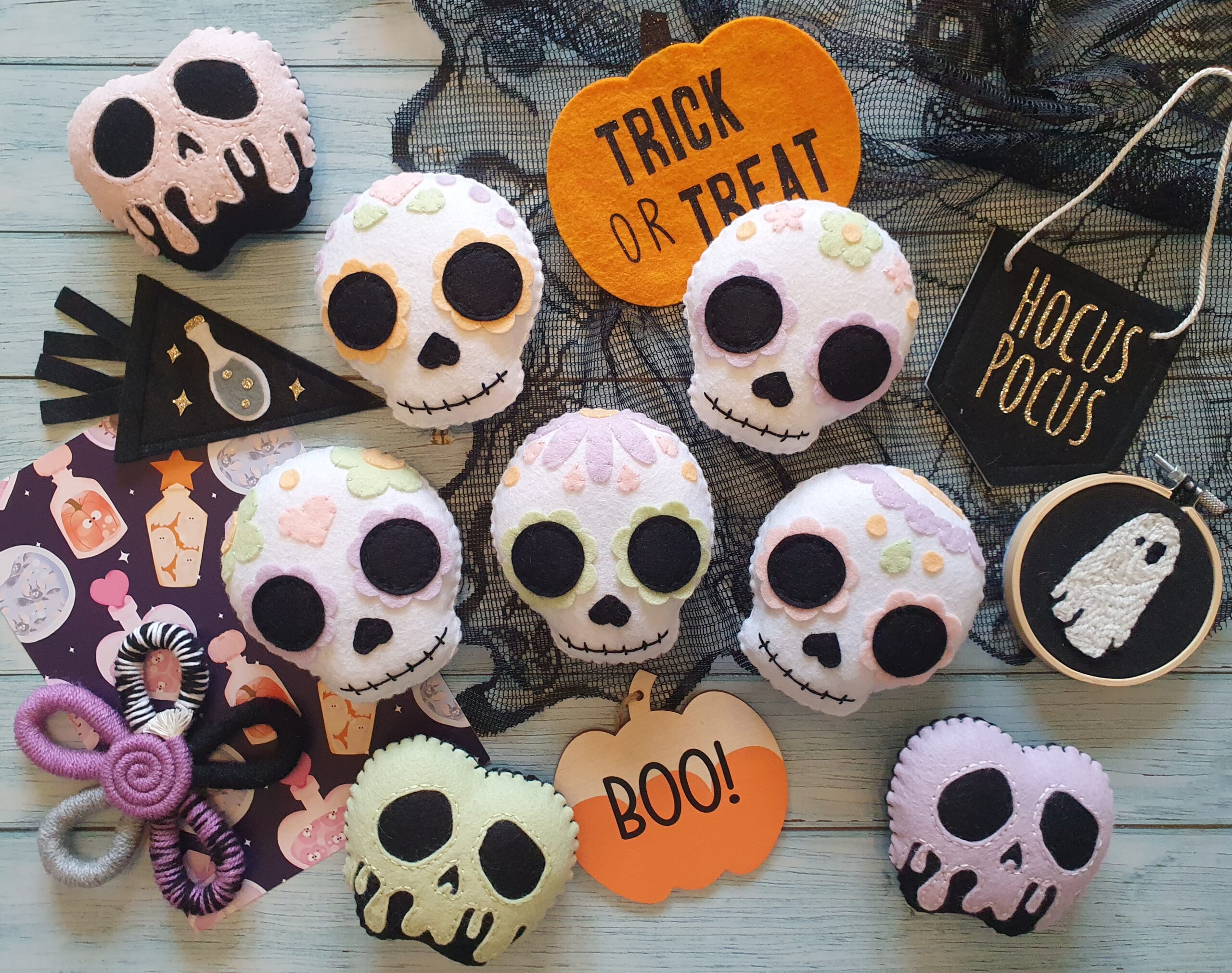 Halloween Candy Skull Hanging Decorations