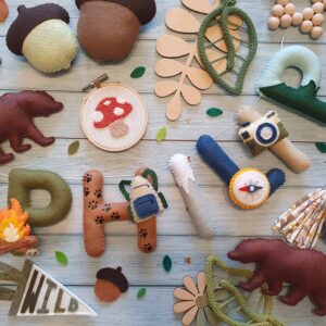 Personalised Explorer Felt Name Garland