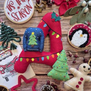 Giant Initial Shelf Sitter Decoration - Christmas Lights Edition