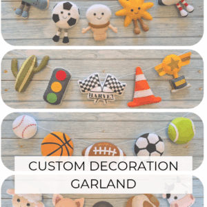 CUSTOM Mixed Decoration Felt Garland