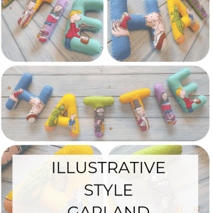 Illustrative Style Name Garland