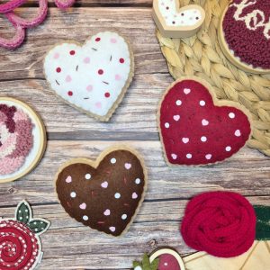 Heart Sprinkle Cookie Hanging Decoration