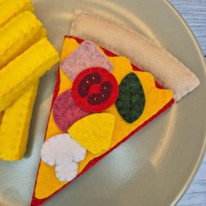 Felt Play Food Individual Slice of Pizza